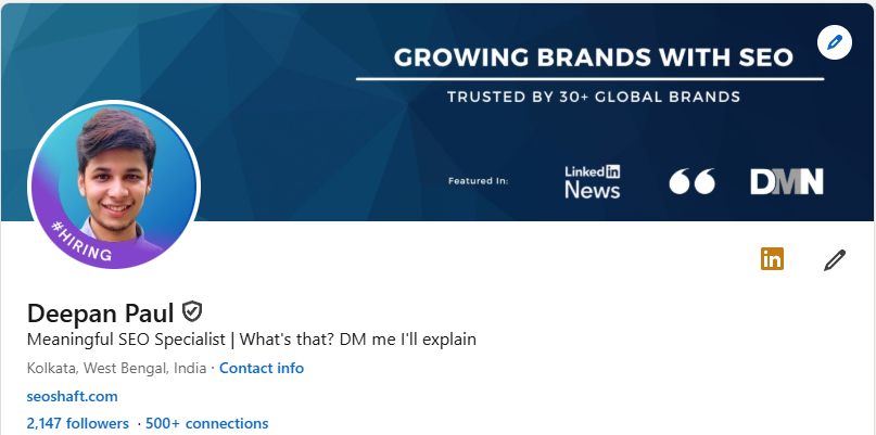 Deepan paul Linkedin